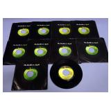 The Beatles 45rpm Records, Apple Label, VG to VG+, Qty 10