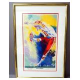 Leroy Neiman (American, 1921-2012) Nick Lowery Kansas City Chiefs #8 Autographed Print, Signed By Pl