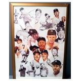 James Fiorentino (American 1977-)  "Life Of A Legend" Mickey Mantle New York Yankees Print, Signed A