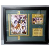 Joe Montana Notre Dame #3 Autographed 1995 Upper Deck Card, And Photo, With Letter Of Authenticity, 