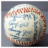 Stamped Autograph Baseballs, Includes Kansas City Royals Team Ball, Nolan Ryan Balls, Total Qty 3