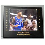 Ben McLemore Kansas Jayhawks Basketball Autographed Photo Mounted On Plaque