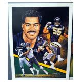 Angelo Marino NFL Prints, All Signed By Artist, Includes Junior Seau (Numbered 417/900), Barry Sande