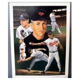 Angelo Marino Baseball Prints, All Signed By Artist, Includes Ty Cobb (2), Nolan Ryan (No. 678/900),