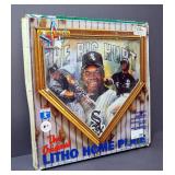 Sportacular Art Litho Home Plates, Includes Frank Thomas "The Big Hurt" And Atlanta Braves Young Gun