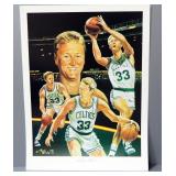 Basketball Collectibles, Includes Angelo Marino Larry Bird Print, Signed By Artist, UMKC Team Autogr