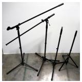Microphone Stands, Includes 4 Vocal, 6 Instrument (Brands Include Musicians Gear, Hamilton And More)