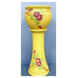 R.R.P. Co Ceramic Jardiniere And Matching Pedestal, 30.5" High