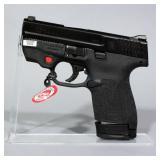 Smith & Wesson M&P9 Shield 9mm Luger Pistol SN# JHJ0168, Crimson Trace Laser, 2 Total Mags And Paper