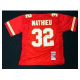 Tyrann Mathieu Kansas City Chiefs No. 32 Autographed Jersey With JSA Certification