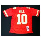 Tyreek Hill Kansas City Chiefs No. 10 Autographed Jersey With JSA Certification