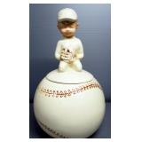 McCoy Pottery Boy On Baseball 221 Cookie Jar, 13" High