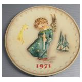 MJ Hummel First Edition 1971 Commemorative Holiday Plate, Bing & Grondahl Porcelain 1969 Mother