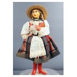 Ethnic Souvenir Dolls Including Handmade Dolls From Romania And Greece, Qty 5