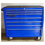 Snap On 7 Drawer Tool Chest, Model KR44107BPCM, On Wheels, 38.5" x 43.5" x 20", Includes Keys
