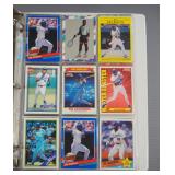Topps, Score, And Fleer Baseball Trading Cards, Various Teams Qty 2 Boxes And Binder, And Leather Ra