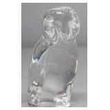 Baccarat Crystal Owl Figure, 4" Tall