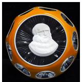 Baccarat Crystal Sulphide Paperweight Depicting Leonardo DaVinci