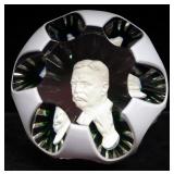 Baccarat Crystal Sulphide Paperweight Depicting Theodore "Teddy" Roosevelt