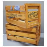 Pair Of Wood Crates, One Marked Golden Treat, Other Marked Gun Smoke, Both Approx 13" High x 24.5" W