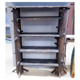 Log Design Open Back Shelf, 55" High x 44" Wide x 12" Deep