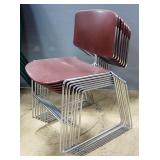 Steelcase Max-Stacker Stacking Chairs, Qty 7