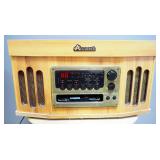 Accutech Compact Hi-Fi Stereo System AMC-4914, Powers On, CD Function Non-Operable, On Wood Table
