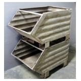 Scoop Bins, Qty 2, Each 18" High x 20" Wide x 32" Deep
