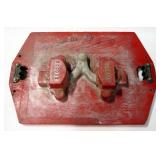 Industrial Sand Foundry Molds, Qty 2, 1 Marked "Hines" "500002", Other Marked "608M105"