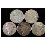 Peace Dollars, Years Include 1922 S (2), 1923, 1923 S And 1926 O