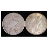 Peace Dollars, Years Include 1922 S, 1922 D, 1923 S (2) And 1926 S