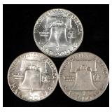 Franklin Half Dollars, Years Include 1949 ,1953 D, 1960 D, And 1963 D (2)