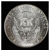 1964 Kennedy Half Dollars, Qty 9 And 1967 Kennedy Half Dollar