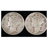 Mercury Dimes, Qty 50 In Sleeve, Various Years