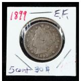 1890, 1899, And 1900 Liberty Head (V) Nickels