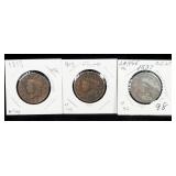 1819, 1835, And 1837 Matron Head Large Cents