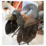 Antique Civil War Era McClellan Style Training Saddle, 11 Inch Seat, With Saddle Bags
