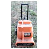 Portable Ridgid Electric Air Mover With Adjustable Handle 