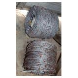 Red Brand 12.5 Gauge 2 Strand Barbed Wire Spools, Qty 2, Each 1,320 Feet 