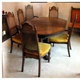 Mid Century American Furniture Co. Dining Room Table, 28.5in X 62in X 44in (Includes Leaf), With Can