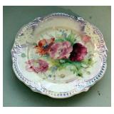 Painted China Plate Assortment And Serving Platters, Qty 11