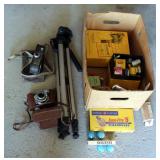 Vintage Cameras Including Kodak 35, And Keystone Model K-8, Cameras With Leather Cases, MX 2000 Trip