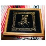 Woven Horse Blanket, Felt Lined Jewelry Box, Cast Iron Hanging Horse Bell, Schlelch Horse Figures, A