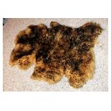 Vintage Sheepskin Rug, Approximately 40in X 32in