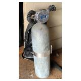 Vintage Aqua-Lung Two Stage Regulator Diving Tank