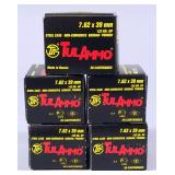 TulAmmo 7.62 x 39 Ammo, Approx 100 Rds, Local Pickup Only