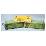Wood Ammo Boxes With Handles, Qty 2, And Ammo Crate