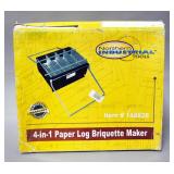 Northern Industrial Tools 4-in-1 Paper Log Briquette Maker, With Manual, In Box