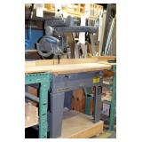 Rockwell/Delta 14in Radial Arm Saw, Model 438-02-314-0379, 3 Phase On Metal Stand