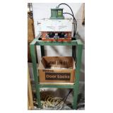 Air-Mite Hydraulic Punch, Mounted On Stand With Foot Pedal Controls 54" x 23" x 24"